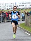 Sam Forester (Morpeth Harriers) in the North Tyneside 10k Road Race from North Shields to Whitley Bay.